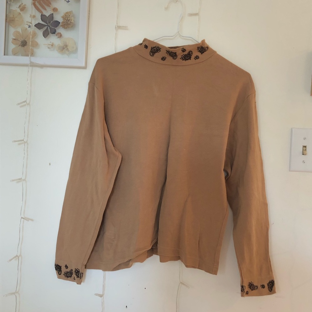 💫3 FOR 30💫 TABI beige paisley turtleneck